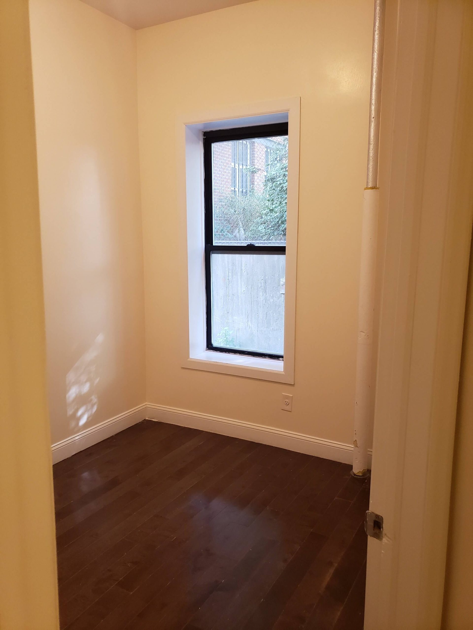 Bedroom empty apartment view