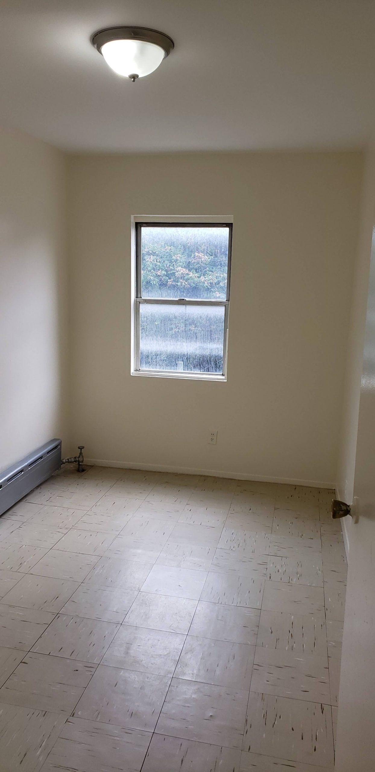 Bedroom empty apartment view